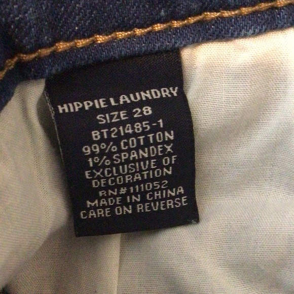 Hippie Laundry Mid Rise Skinny Embellished Jeans Size 28 - Picture 2 of 6
